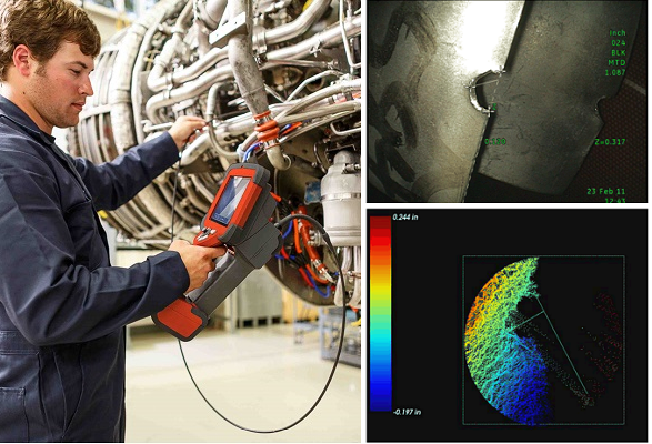 使用韋林工業(yè)內(nèi)窺鏡查找并測(cè)量缺陷 使用韋林工業(yè)內(nèi)窺鏡查找并測(cè)量缺陷