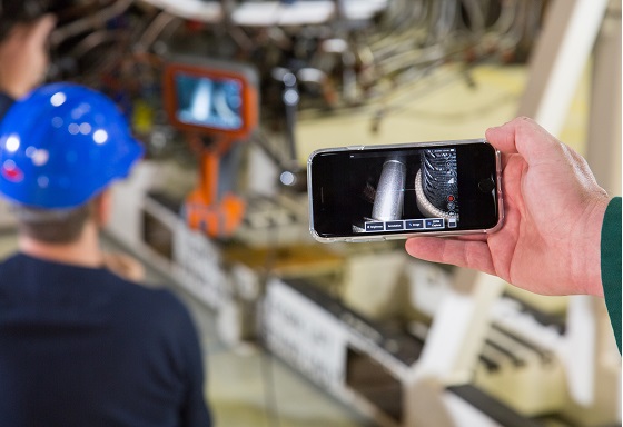 通過手機(jī)同步查看工業(yè)內(nèi)窺鏡檢測(cè)圖像 通過手機(jī)同步查看工業(yè)內(nèi)窺鏡檢測(cè)圖像