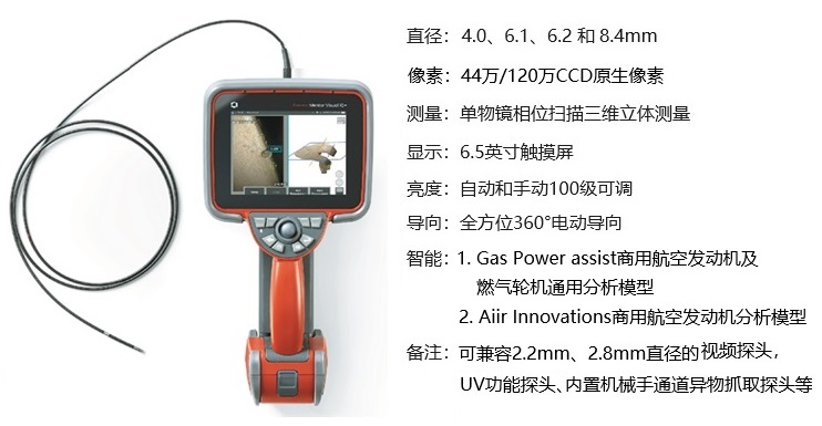 韋林(Everest)增強型 XLG4(MViQ) PLUS 內窺鏡的參數 韋林(Everest)增強型 XLG4(MViQ) PLUS 內窺鏡的參數