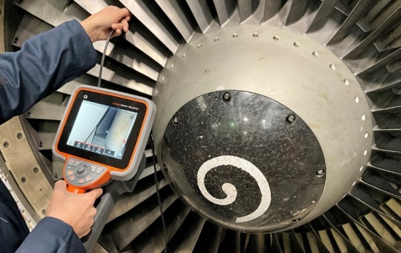 韋林工業內窺鏡檢測航空發動機